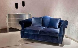 欧式蓝色沙发（欧式蓝色沙发图片）