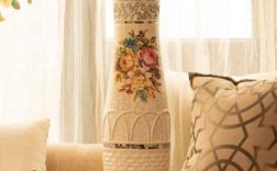 欧式客厅装饰花瓶（欧式客厅落地花瓶摆放效果图）