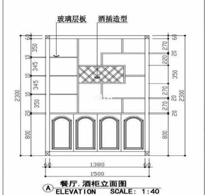 整体欧式酒柜尺寸（整体欧式酒柜尺寸图）-图2