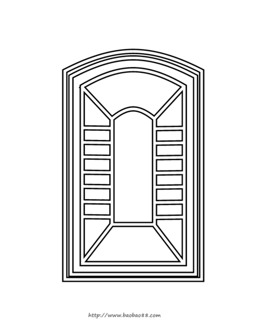 简约欧式门窗（欧式门窗简笔画）-图1