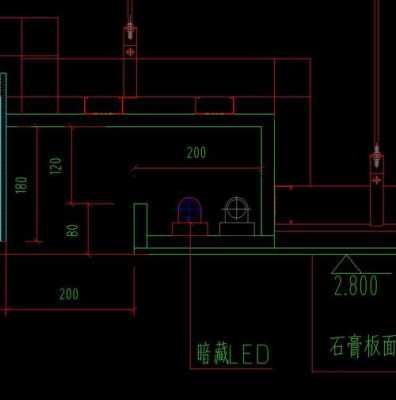 反灯带吊顶效果图欧式（反灯带施工图）-图2