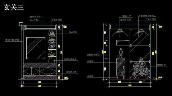 欧式别墅玄关cad（欧式别墅玄关设计效果图大全）-图3