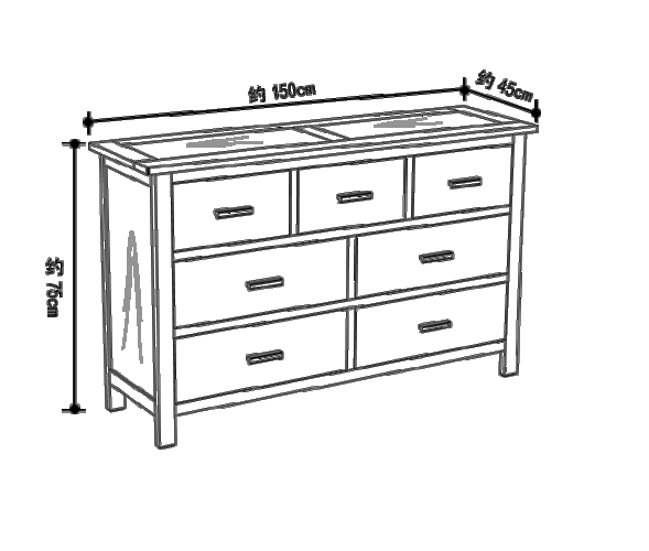 欧式主要家具尺寸大全（欧式主要家具尺寸大全图）-图3