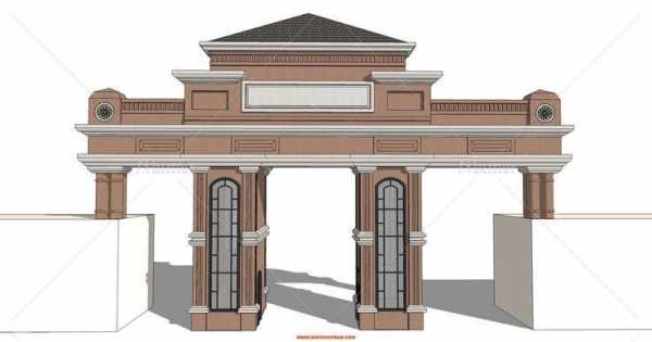 欧式门楼效果图（欧式门楼图片）-图2