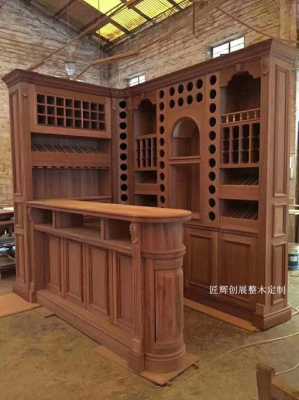 欧式酒吧酒柜实物图（欧式酒吧柜图片大全）-图1