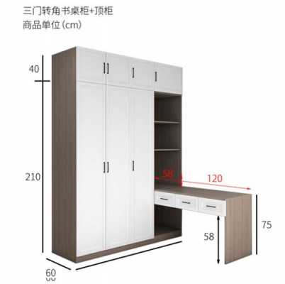 欧式书桌标准尺寸（欧式书桌衣柜一体效果图）-图1