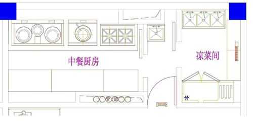 欧式中西厨房效果图（中西式厨房平面图）-图3