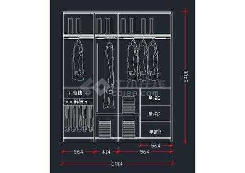 欧式衣柜立面（欧式衣柜结构）-图3