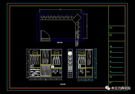 欧式整体衣柜门板cad（cad欧式衣柜门板怎么画）-图1