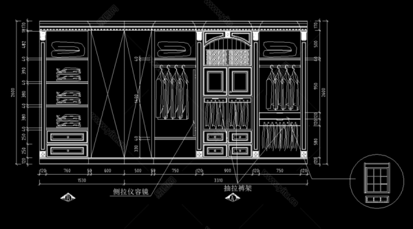 欧式衣柜用施工图（欧式衣柜用施工图纸吗）-图3