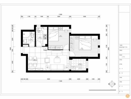 70平米两室一厅欧式图（70平米两室一厅户型图多少钱）-图2