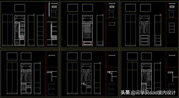 欧式衣柜图纸（欧式衣柜cad图）-图1