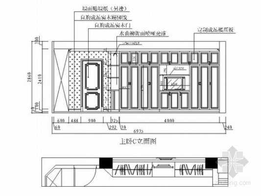 欧式吊顶尺寸图解（欧式吊顶立面图）-图2