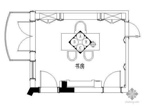 欧式书房房手绘墙图片大全（欧式书房平面图）-图2