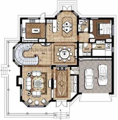 超豪华欧式别墅户型图（豪华大气欧式土豪型别墅）-图2