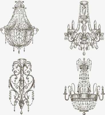 欧式单个吊灯图片大全（欧式吊灯手绘效果图）-图2