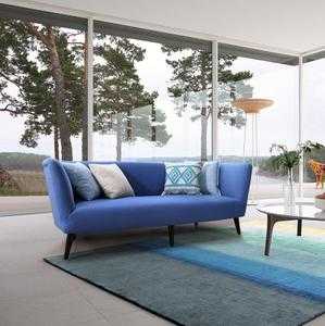 欧式蓝色沙发（欧式蓝色沙发图片）-图2