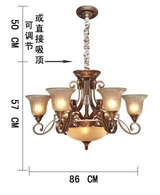 一般欧式吊灯的高度（欧式吊灯尺寸）-图1