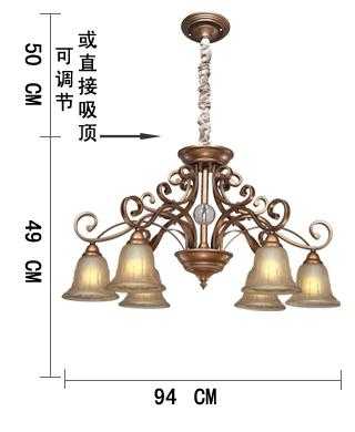 一般欧式吊灯的高度（欧式吊灯尺寸）-图2